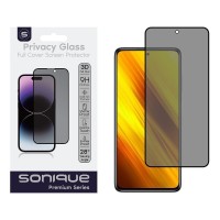 Privacy Glass Sonique Premium Series HD Full Cover 9H Xiaomi Poco X3 NFC / Poco X3 Pro / Poco X4 Pro 5G Μαύρο