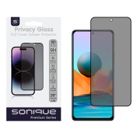Privacy Glass Sonique Premium Series HD Full Cover 9H Xiaomi Redmi Note 10 Pro Μαύρο