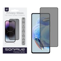 Privacy Glass Sonique Premium Series HD Full Cover 9H Xiaomi Redmi Note 12 Pro 5G / Redmi Note 12 Pro Plus 5G / Poco X5 Pro Μαύρο