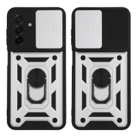 Θήκη Ring Armor CamPro Sonique για Samsung Galaxy A26 5G Ασημί