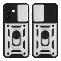 Θήκη Ring Armor CamPro Sonique για Samsung Galaxy A36 5G Ασημί