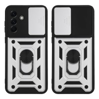 Θήκη Ring Armor CamPro Sonique για Samsung Galaxy A56 5G Ασημί