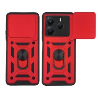Θήκη Ring Armor CamPro Sonique για Xiaomi Redmi Note 14 5G Κόκκινο