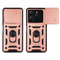 Θήκη Ring Armor CamPro Sonique για Xiaomi Redmi Note 14 5G Ροζ Χρυσό