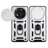 Θήκη Ring Armor CamPro Sonique για Xiaomi Redmi Note 14 Pro 5G / Poco X7 5G Ασημί