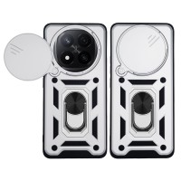 Θήκη Ring Armor CamPro Sonique για Xiaomi Redmi Note 14 Pro Plus 5G Ασημί
