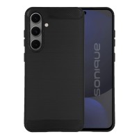 Θήκη Σιλικόνης Sonique Carbon Brushed Samsung Galaxy S24 FE Μαύρο