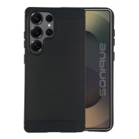 Θήκη Σιλικόνης Sonique Carbon Brushed Samsung Galaxy S25 Ultra Μαύρο