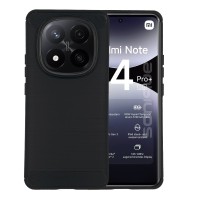 Θήκη Σιλικόνης Sonique Carbon Brushed Xiaomi Redmi Note 14 Pro Plus 5G Μαύρο