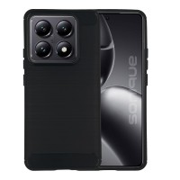 Θήκη Σιλικόνης Sonique Carbon Brushed Xiaomi Xiaomi 14T Μαύρο