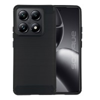 Θήκη Σιλικόνης Sonique Carbon Brushed Xiaomi Xiaomi 14T Pro Μαύρο