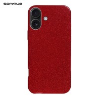 Θήκη Σιλικόνης Sonique Shiny Apple iPhone 16 Plus Κόκκινο