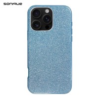 Θήκη Σιλικόνης Sonique Shiny Apple iPhone 16 Pro Γαλάζιο