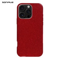 Θήκη Σιλικόνης Sonique Shiny Apple iPhone 16 Pro Κόκκινο