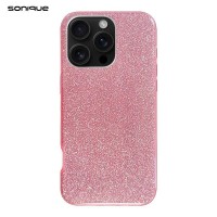 Θήκη Σιλικόνης Sonique Shiny Apple iPhone 16 Pro Max Ροζ