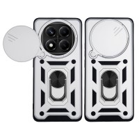 Θήκη Ring Armor CamPro Sonique για Xiaomi Redmi Note 14 Pro 4G Ασημί
