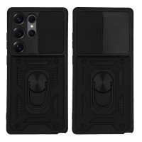 Θήκη Ring Armor CamPro Sonique για Samsung Galaxy S25 Ultra Μαύρο