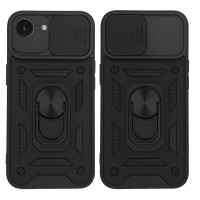Θήκη Ring Armor CamPro Sonique για Apple iPhone 16e / iPhone 17e Μαύρο