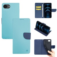 Θήκη Πορτοφόλι Sonique Trend Wallet Apple iPhone 16e / iPhone 17e Σιέλ / Σκούρο Μπλε