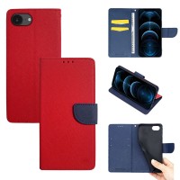 Θήκη Πορτοφόλι Sonique Trend Wallet Apple iPhone 16e / iPhone 17e Κόκκινο / Σκούρο Μπλε