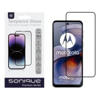 Hardy Glass Sonique Premium Series HD Full Cover 9H Motorola Moto G55 5G Μαύρο