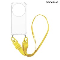 Θήκη Σιλικόνης με Strap Sonique Armor Clear Xiaomi Xiaomi 15 Ultra 5G Κίτρινο