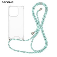 Θήκη Σιλικόνης με Κορδόνι Sonique Armor Clear Honor Magic7 Pro 5G Rainbow Βεραμάν