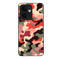 Θήκη Sonique Camouflage Army Series για Oppo Reno13 F 5G / Oppo Reno13 FS 5G Κόκκινο