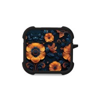 Θήκη Σιλικόνης Sonique 3D Flower Series για AirPods 4 Πορτοκαλί 01