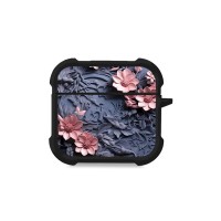 Θήκη Σιλικόνης Sonique 3D Flower Series για AirPods 4 Ροζ 02