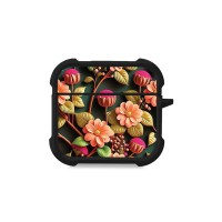 Θήκη Σιλικόνης Sonique 3D Flower Series για AirPods 4 Σομόν