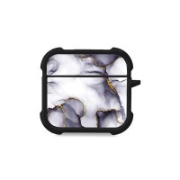Θήκη Σιλικόνης Sonique Marble Series για AirPods 4 Μωβ Γκρι
