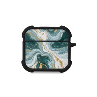 Θήκη Σιλικόνης Sonique Marble Series για AirPods 4 Πράσινο 01