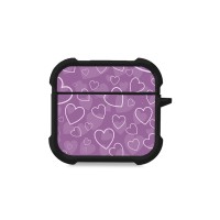 Θήκη Σιλικόνης Sonique Heart Series για AirPods 4 Βιολετί