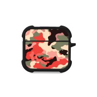 Θήκη Σιλικόνης Sonique Camouflage Army Series για AirPods 4 Κόκκινο