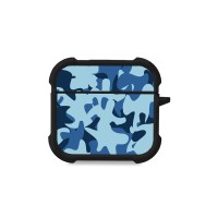 Θήκη Σιλικόνης Sonique Camouflage Army Series για AirPods 4 Μπλε