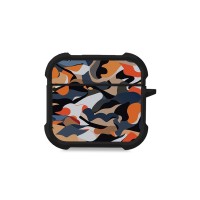 Θήκη Σιλικόνης Sonique Camouflage Army Series για AirPods 4 Πορτοκαλί
