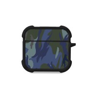 Θήκη Σιλικόνης Sonique Camouflage Army Series για AirPods 4 Μπλε 01