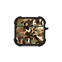 Θήκη Σιλικόνης Sonique Camouflage Army Series για AirPods 4 Καφέ