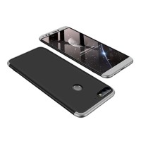 GKK 360 Full Body Protection Huawei Y7 Prime 2018 / Honor 7C Μαύρο/Ασημί
