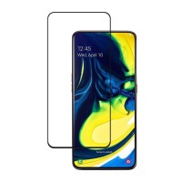 5D Full Glue 9H Glass Samsung H/Q Galaxy A80 Μαύρο