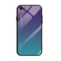 Glass Case Apple iPhone 7 Plus / iPhone 8 Plus Μωβ / Μπλέ