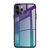 Glass Case Apple iPhone 11 Pro Max Μωβ / Μπλέ
