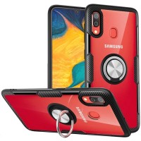 Carbon Clear Ring TPU Samsung Galaxy A10 Μαύρο