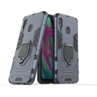 Ring Armor Kickstand magnetic car holder Samsung Galaxy A40 Μπλέ