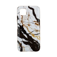 Θήκη Marble Silicon Huawei P40 Lite Black / White