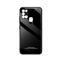 Glass Case Samsung Galaxy A21s Μαύρο