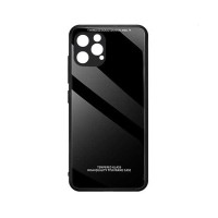 Glass Case Apple iPhone 12 Pro Max Μαύρο
