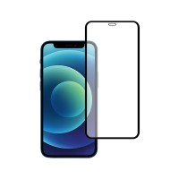 5D Full Glue 9H Tempered Glass Apple iPhone 12 mini Μαύρο