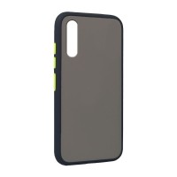 Θήκη Color Button Bumper Samsung Galaxy A50 / Galaxy A50S / Galaxy A30S Μπλε Σκούρο